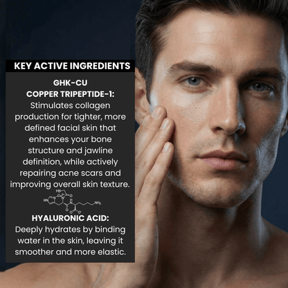 GHK-Cu and Hyaluronic Acid Anti-Aging Facial Serum