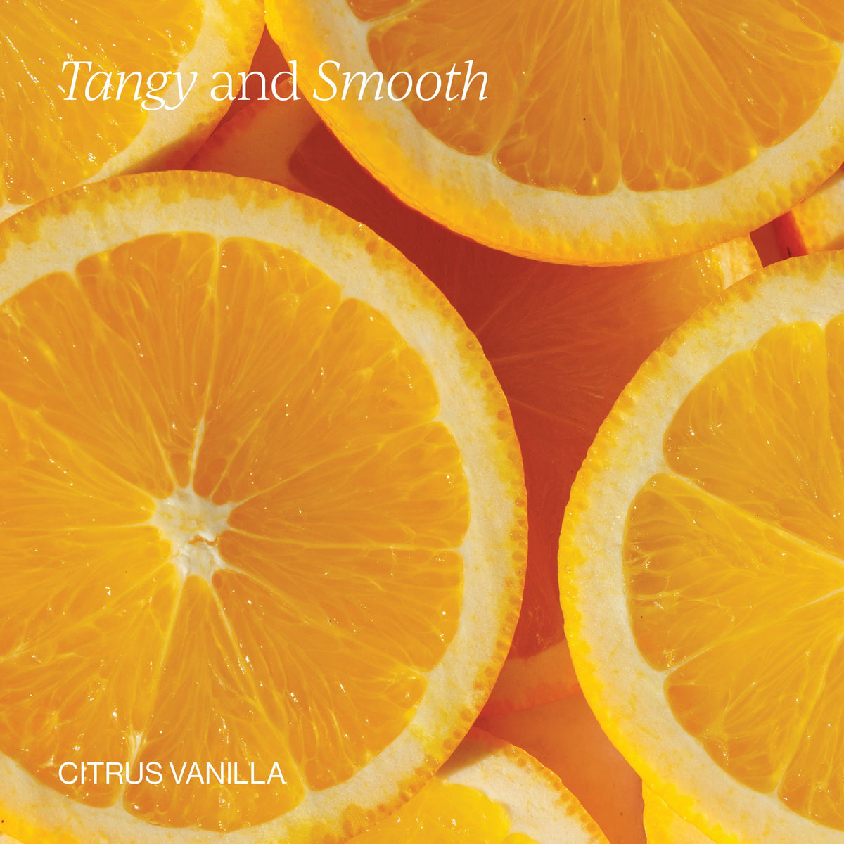 Citrus vanilla flavor illustration for Cymbiotika Liposomal Glutathione