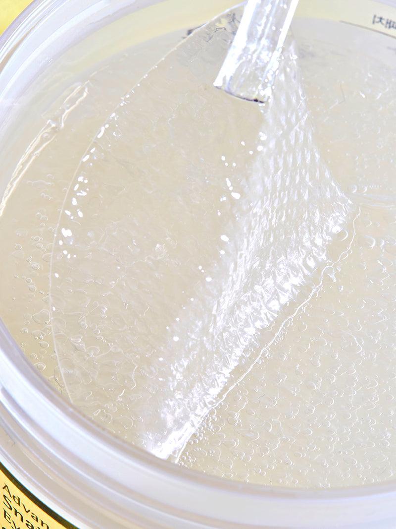 Snail mucin hydrogel eye patch gel texture with applicator