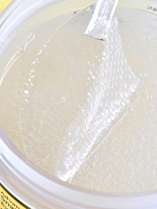 Snail mucin hydrogel eye patch gel texture with applicator