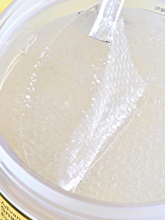 Snail mucin hydrogel eye patch gel texture with applicator